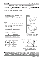Datasheet TD62783AP manufacturer Toshiba